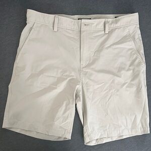 Men's Classic Cream Flat Front Shorts